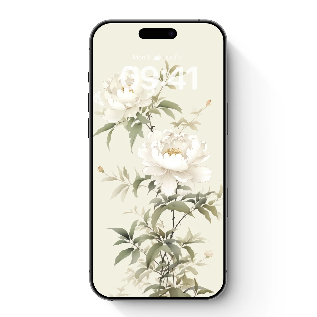 Elegant White Peonies in Soft Watercolor