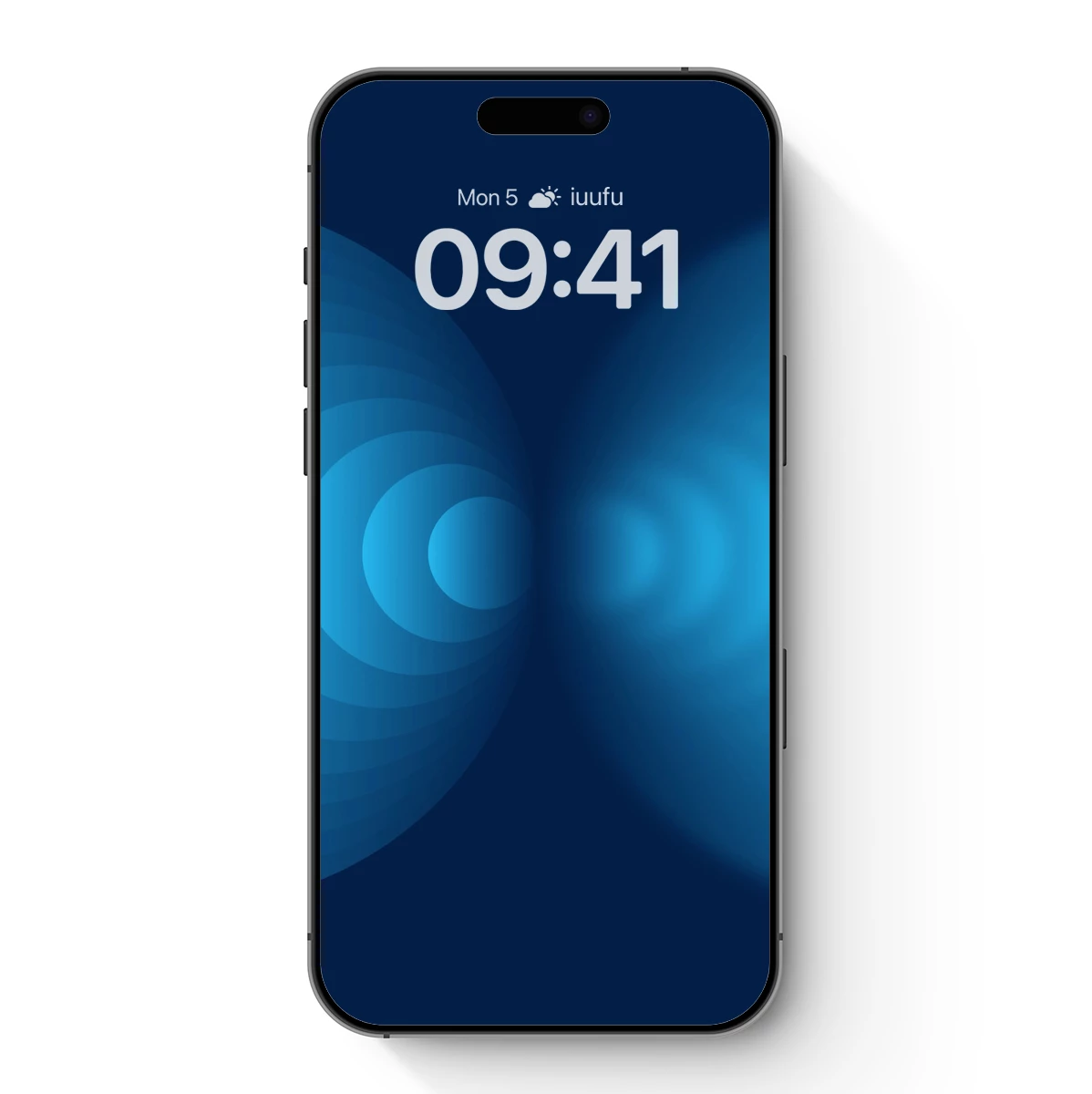 Blue Echoes: Abstract Circles in Harmony