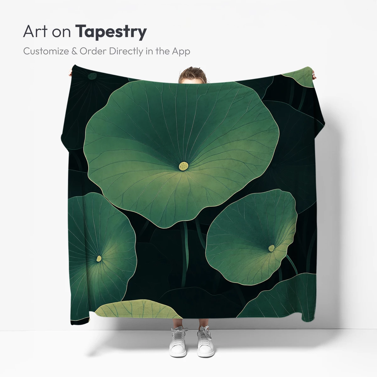 Ethereal Lotus Leaves: A Verdant Symphony - Image 5