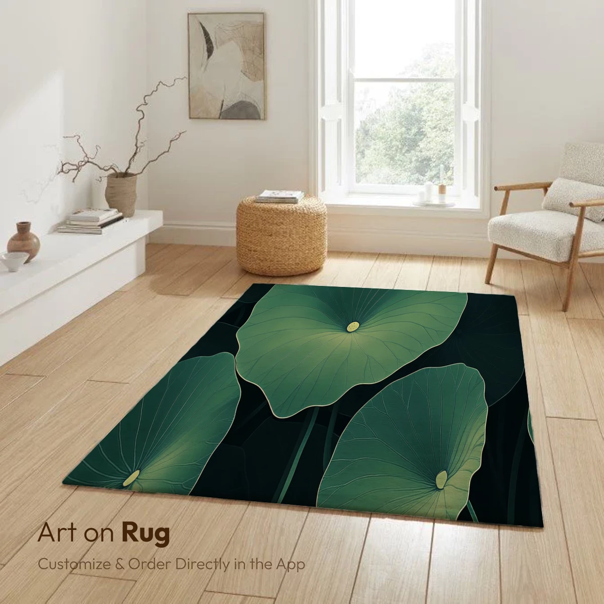 Ethereal Lotus Leaves: A Verdant Symphony - Image 6