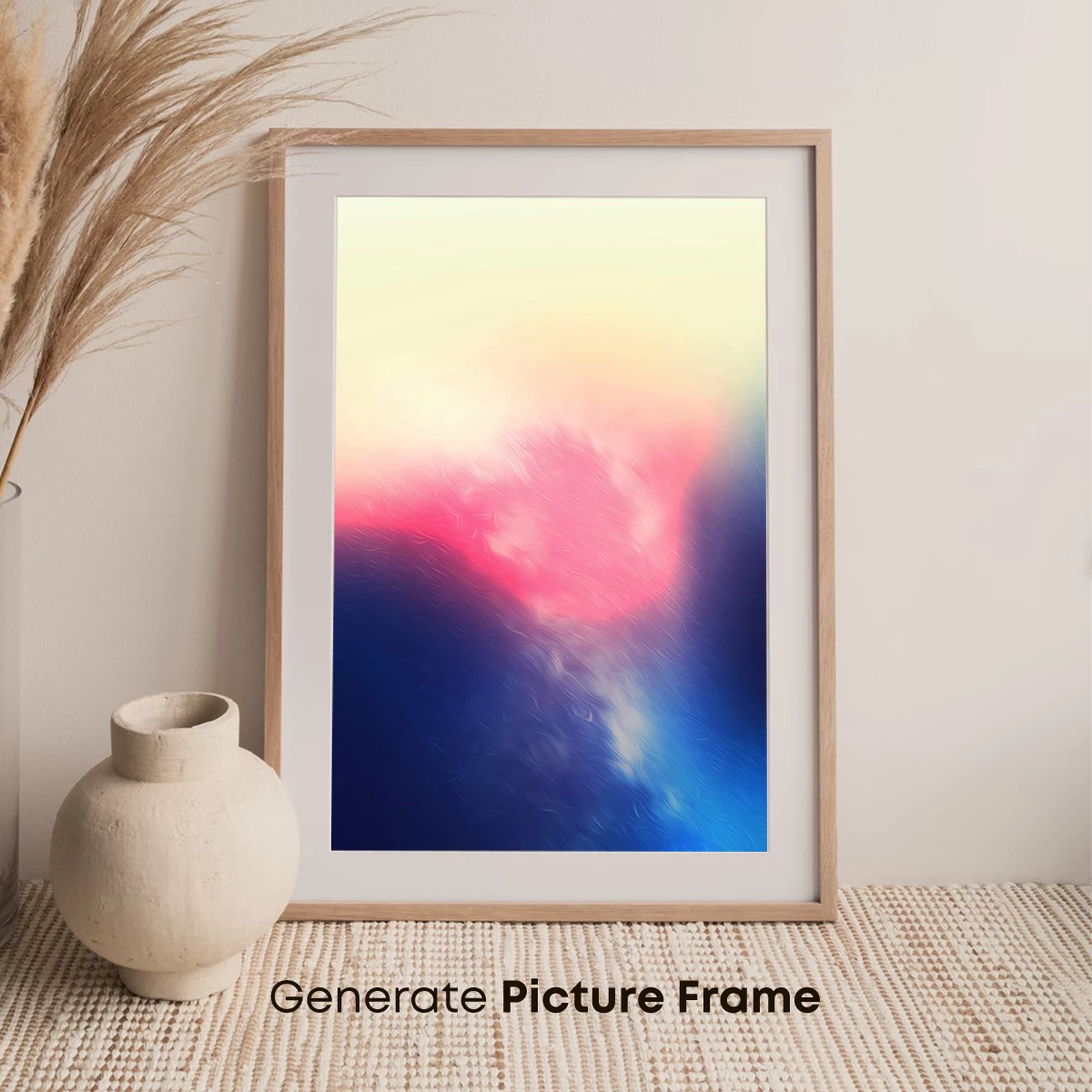 Abstract Dawn Symphony: Colorful Brushstrokes Merge - Image 7