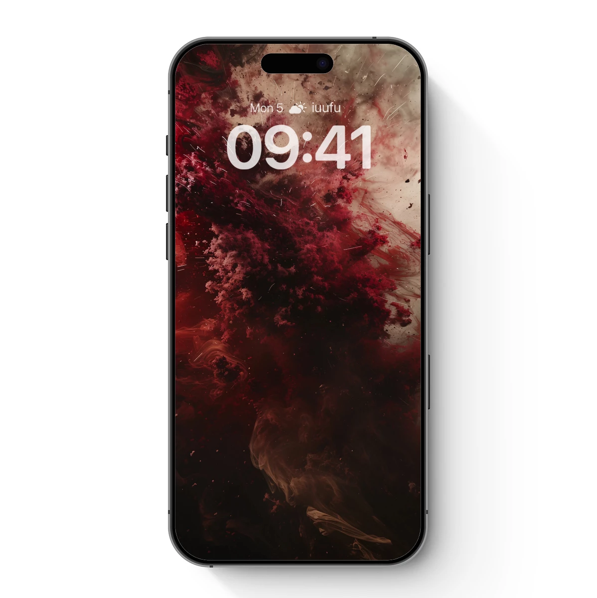 Crimson Nebula: Cosmic Ink Explosions