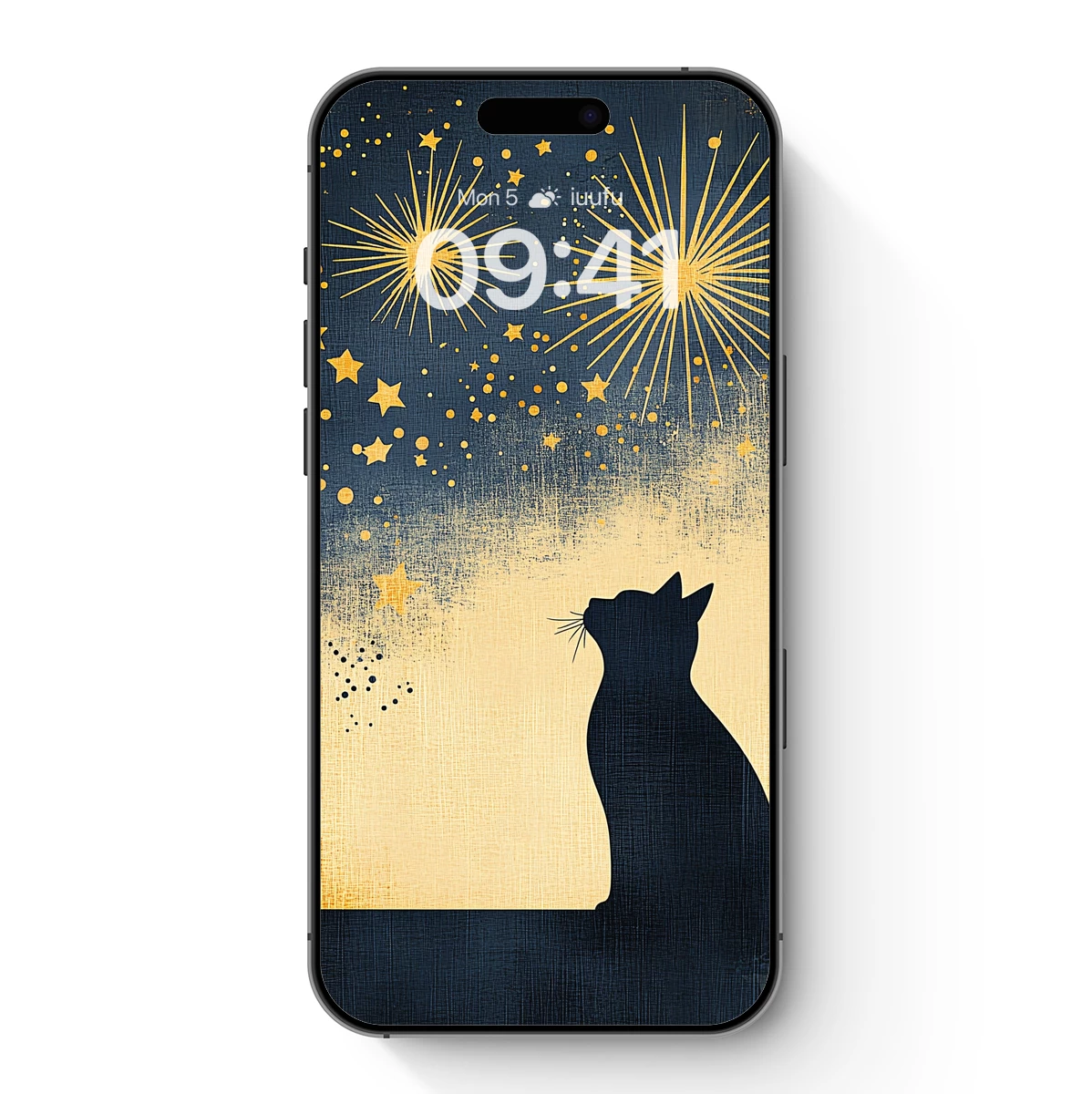 Silent Night Cat: Starlit Dreams in Midnight Blue Silent Night Cat: Starlit Dreams in Midnight Blue