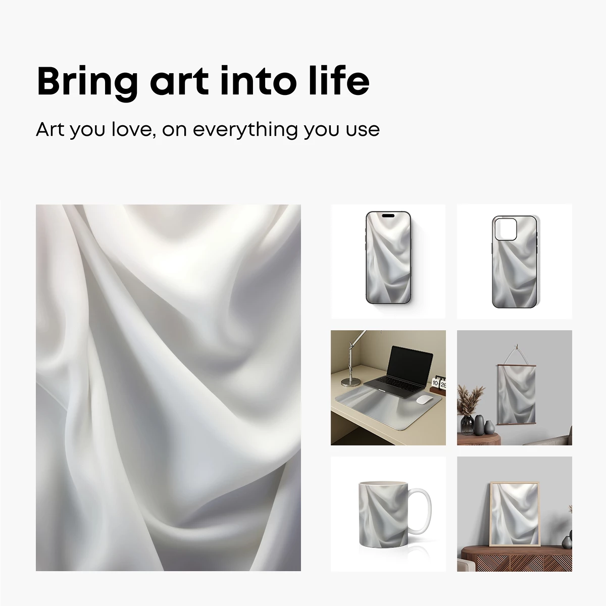 Elegant Silk Drapery: A Study in Softness - Image 2