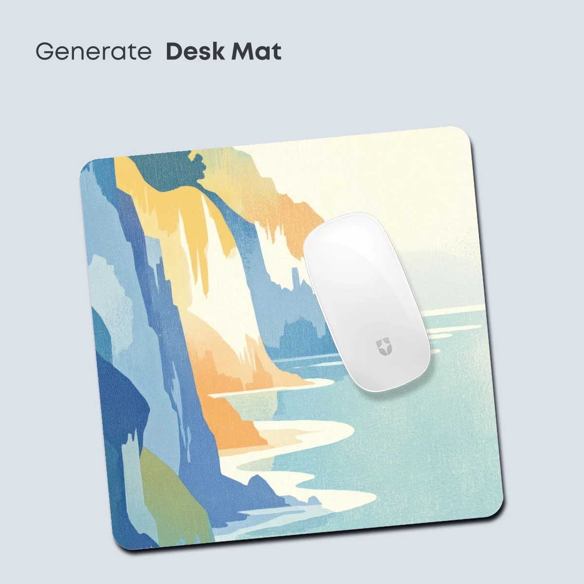 Cliffside Serenity: Coastal Layers in Abstract Harmony - Image 4