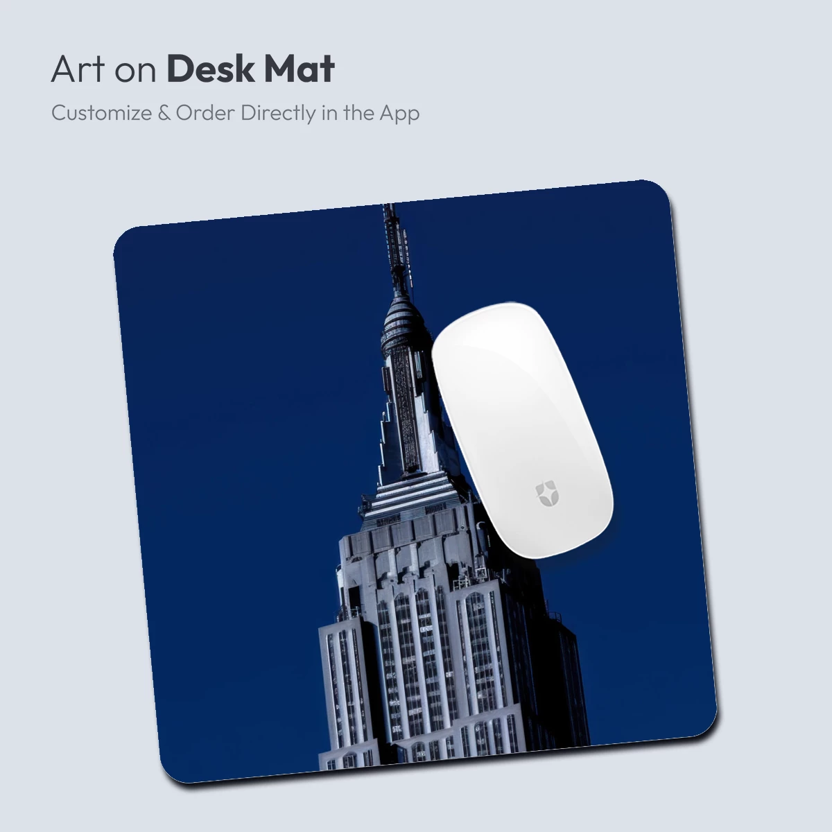 Empire State Elegance: Art Deco Skyscraper Against Midnight Blue - Image 4