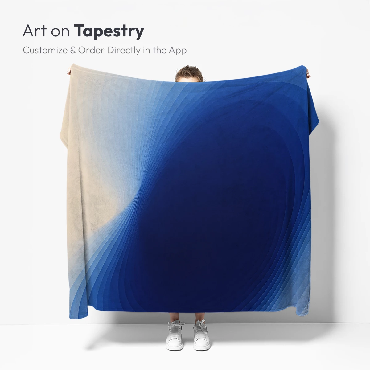 Blue Abyss: Layered Depth in Abstract Flow - Image 5