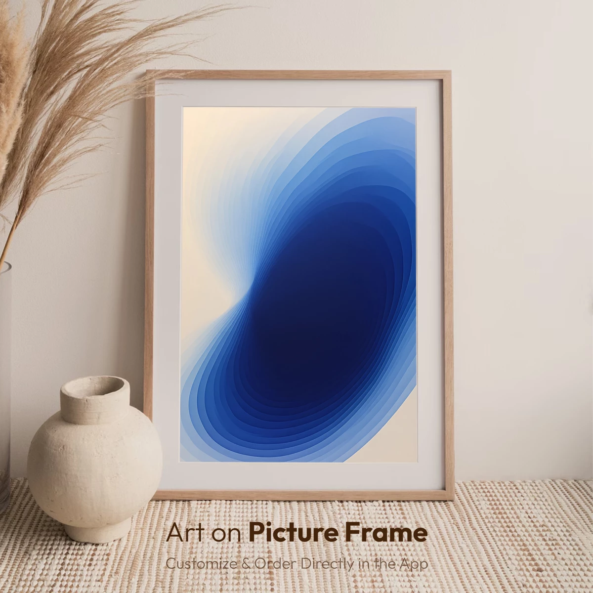 Blue Abyss: Layered Depth in Abstract Flow - Image 7