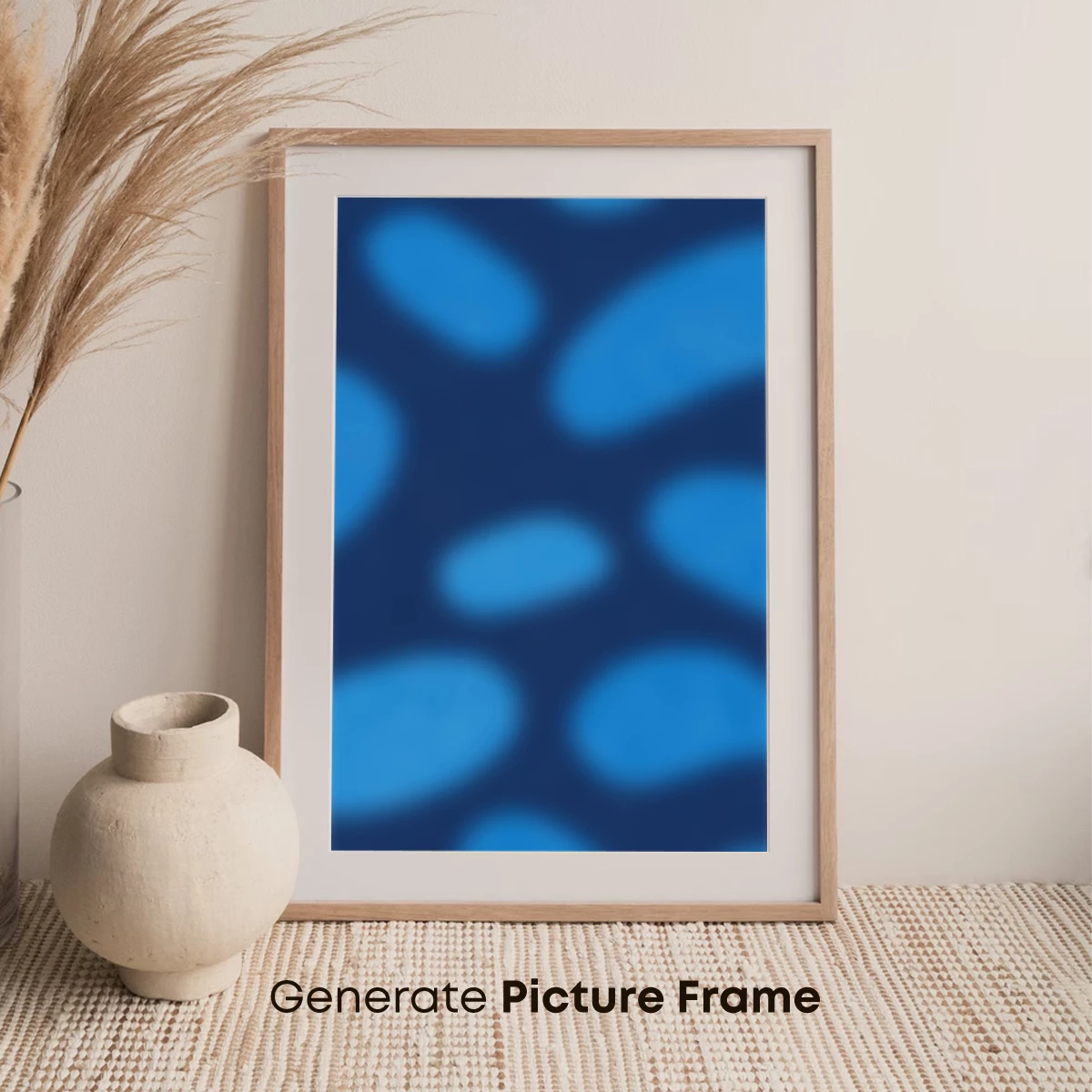 Blue Ethereal Blooms: Abstract Floral Dream - Image 7