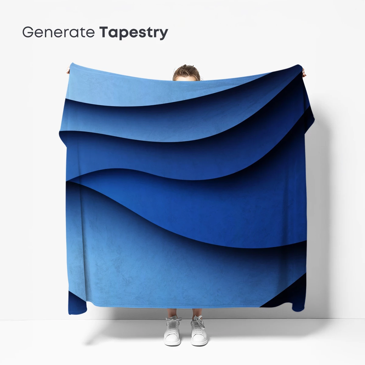 Blue Wave Symphony: Abstract Fluidity - Image 5