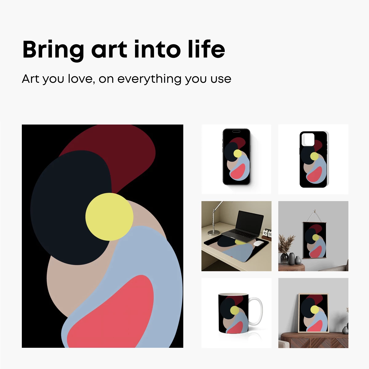 Abstract Harmony: Colorful Ellipses in Balance - Image 2