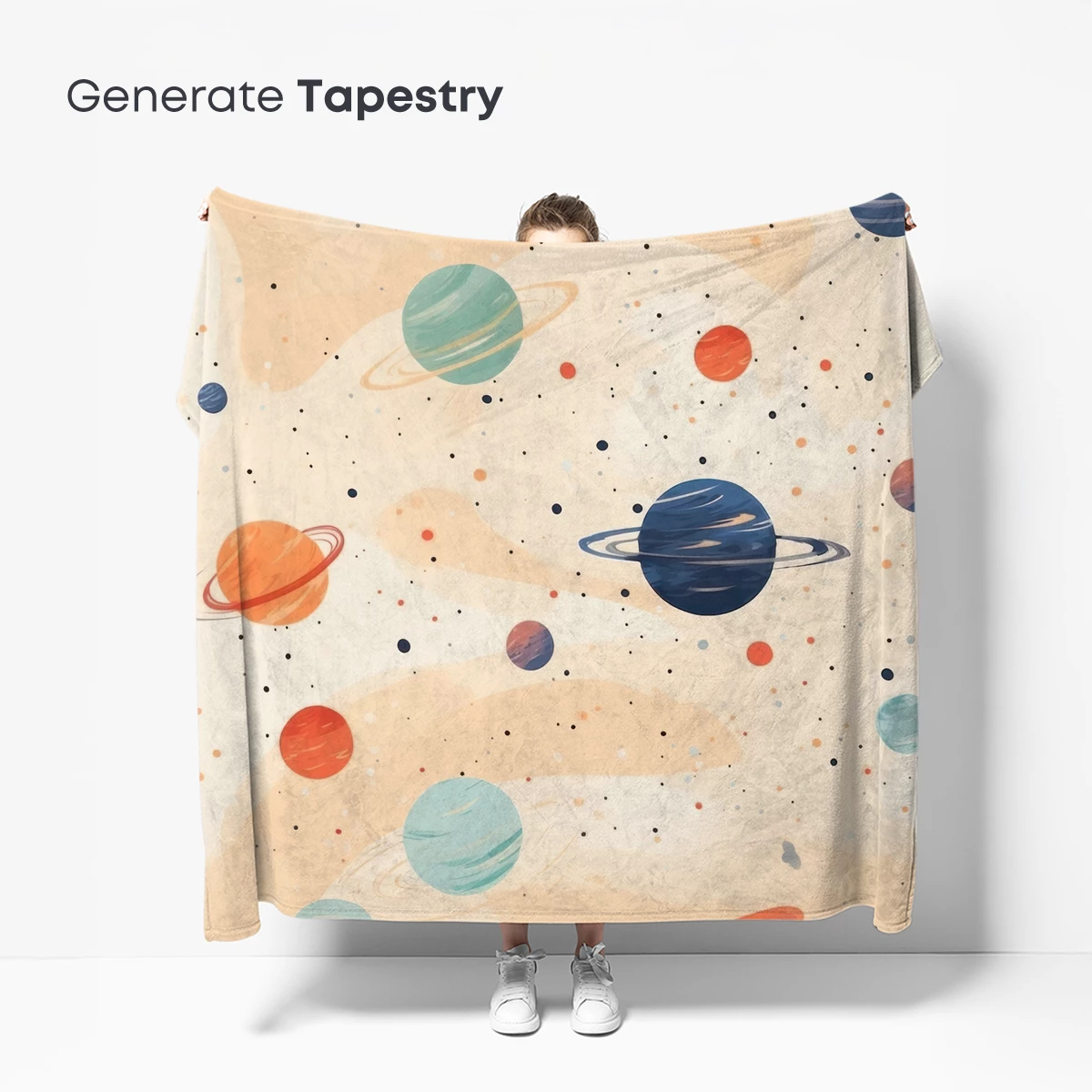 Cosmic Dance of Planets: Whimsical Space Art - Image 5