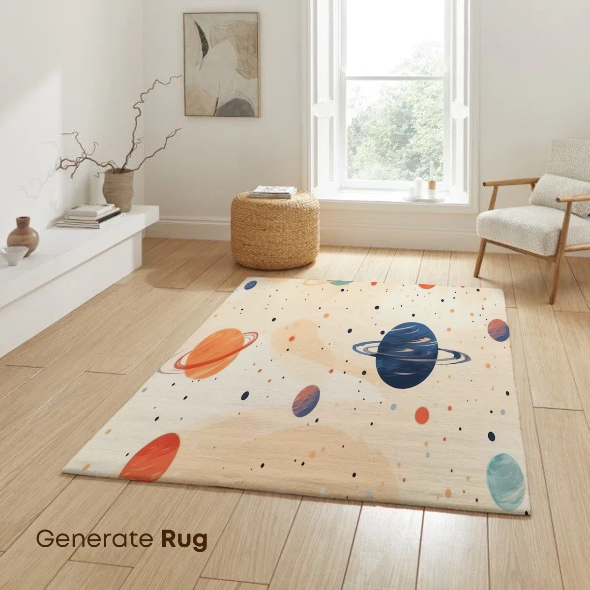 Cosmic Dance of Planets: Whimsical Space Art - Image 6