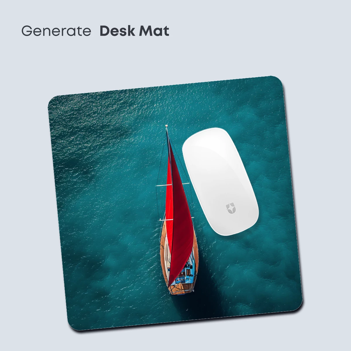 Crimson Sail on Turquoise Seas - Image 4