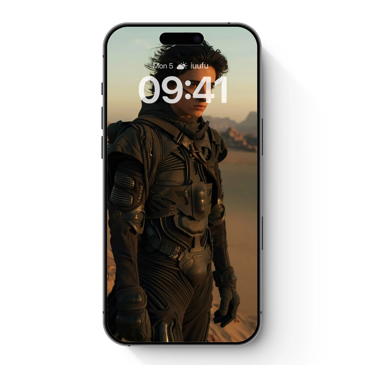 Desert Warrior in Futuristic Armor