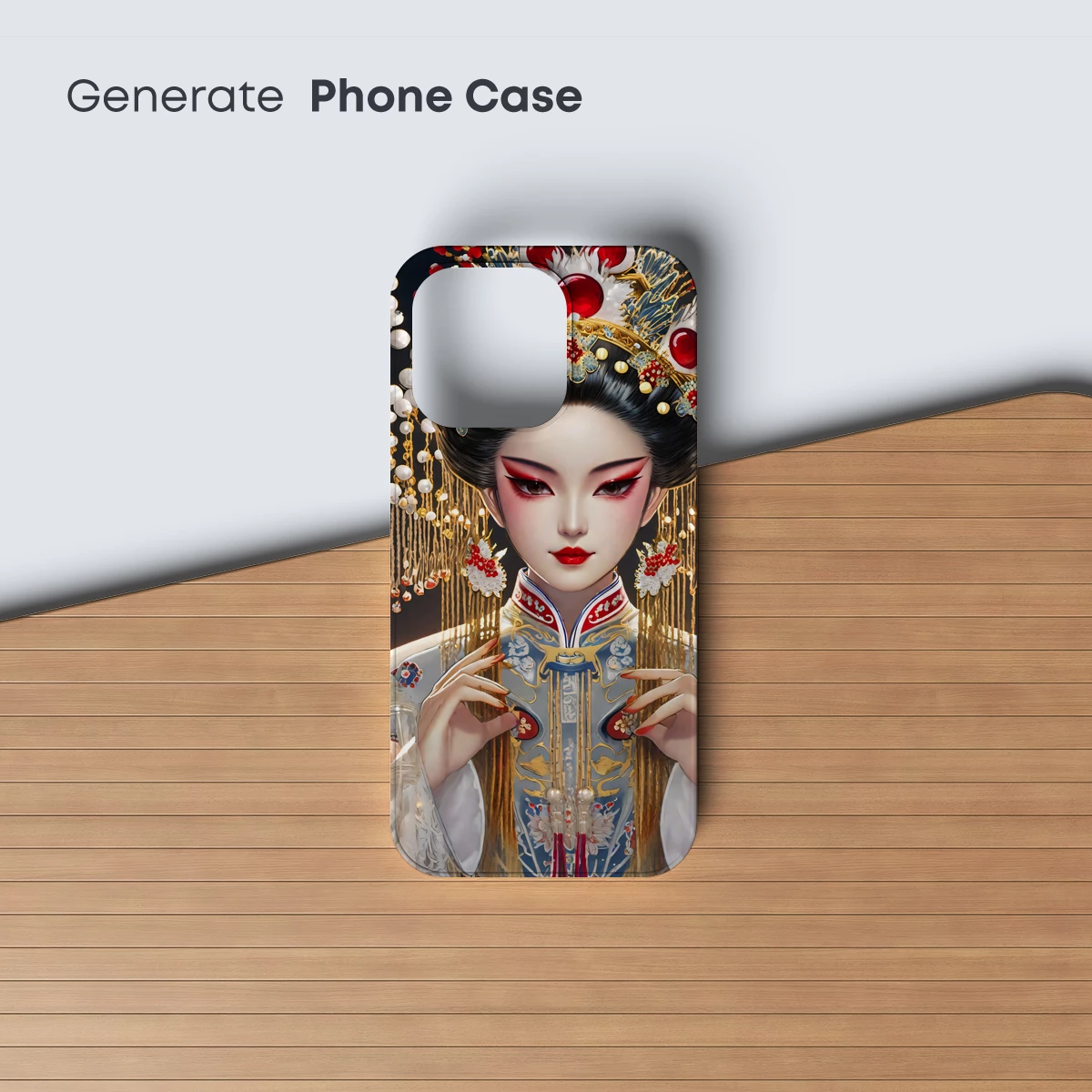 Elegant Empress: Traditional Opulence in Digital Art - Image 3