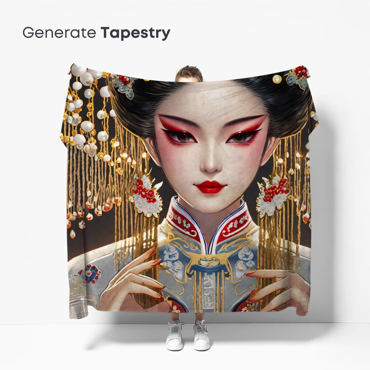 Elegant Empress: Traditional Opulence in Digital Art - Image 5