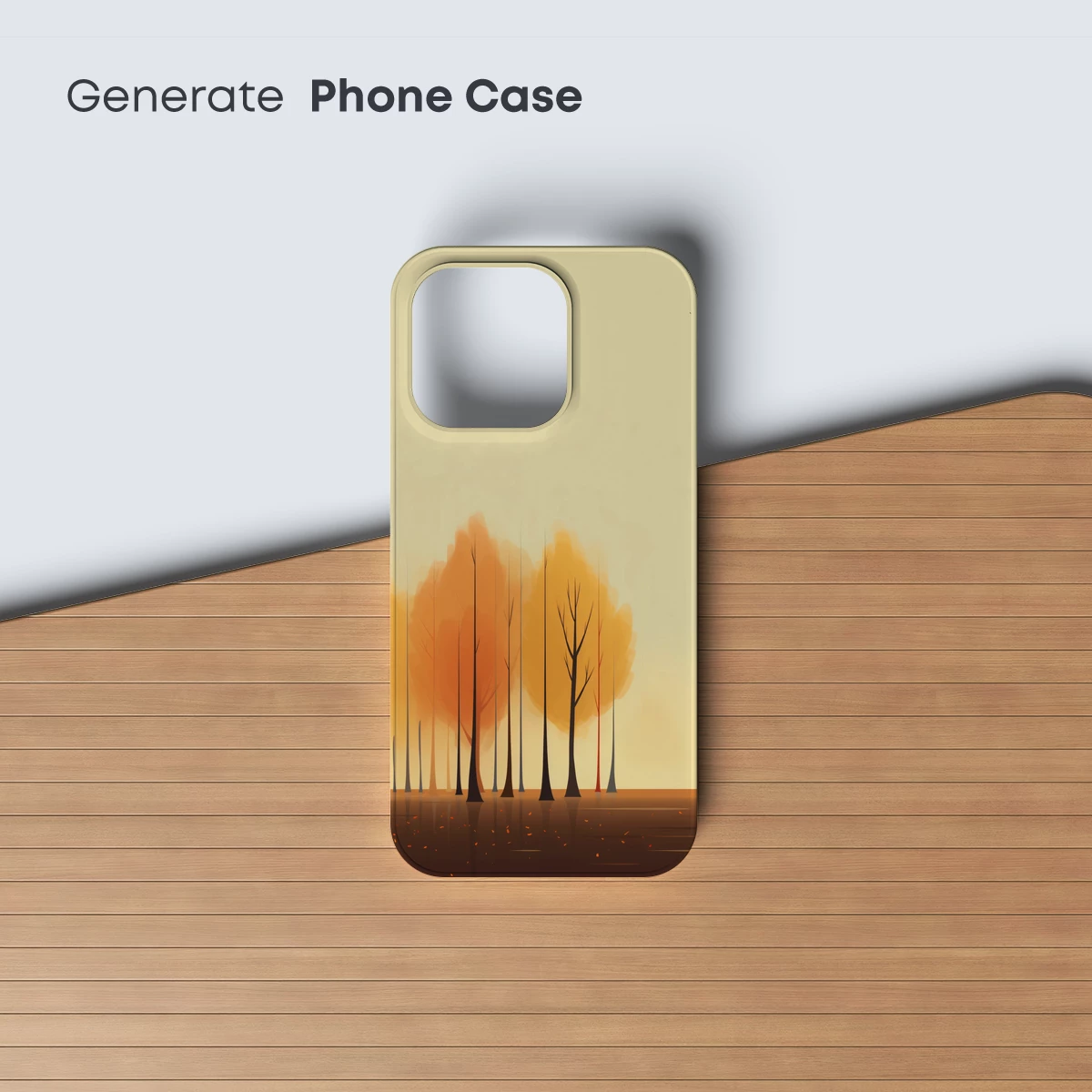 Autumnal Silhouettes: Bare Trees Against a Warm Sunset - Image 3