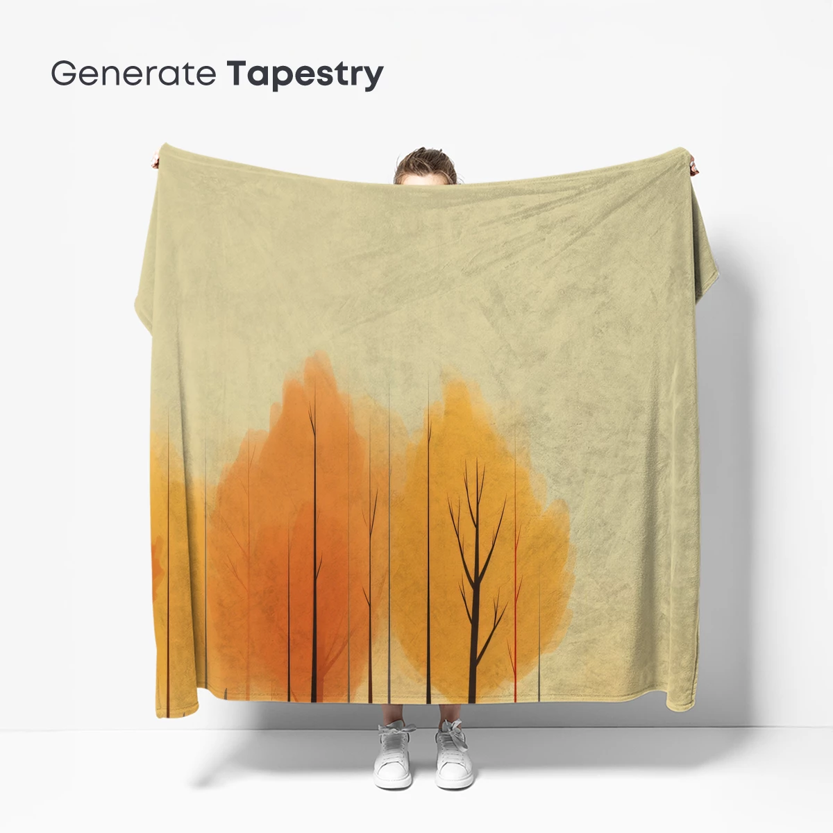 Autumnal Silhouettes: Bare Trees Against a Warm Sunset - Image 5