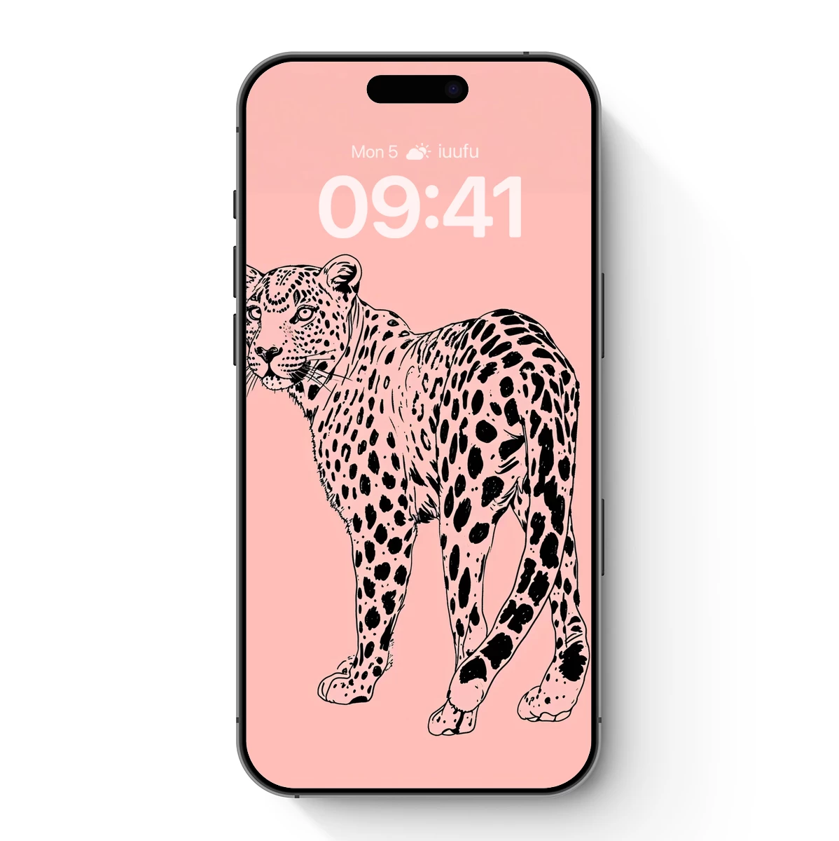 Elegant Leopard in Monochrome Elegance