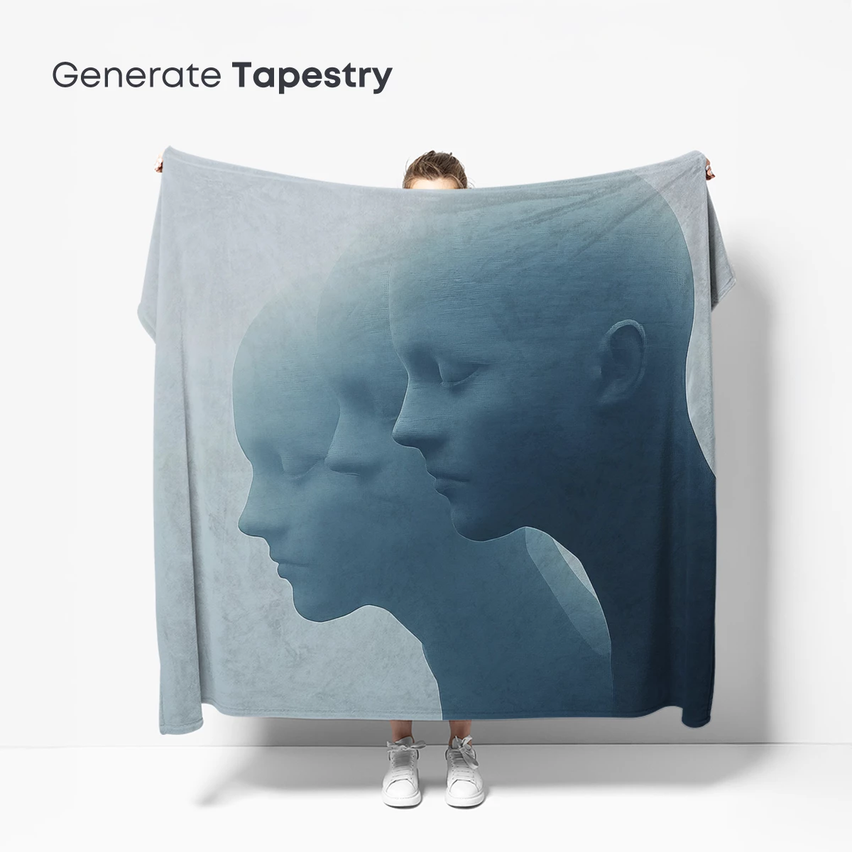 Ethereal Silence: Three Faces in Fog - Image 5