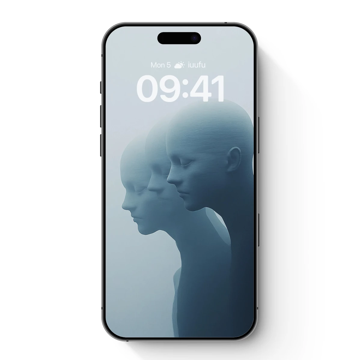 Ethereal Silence: Three Faces in Fog