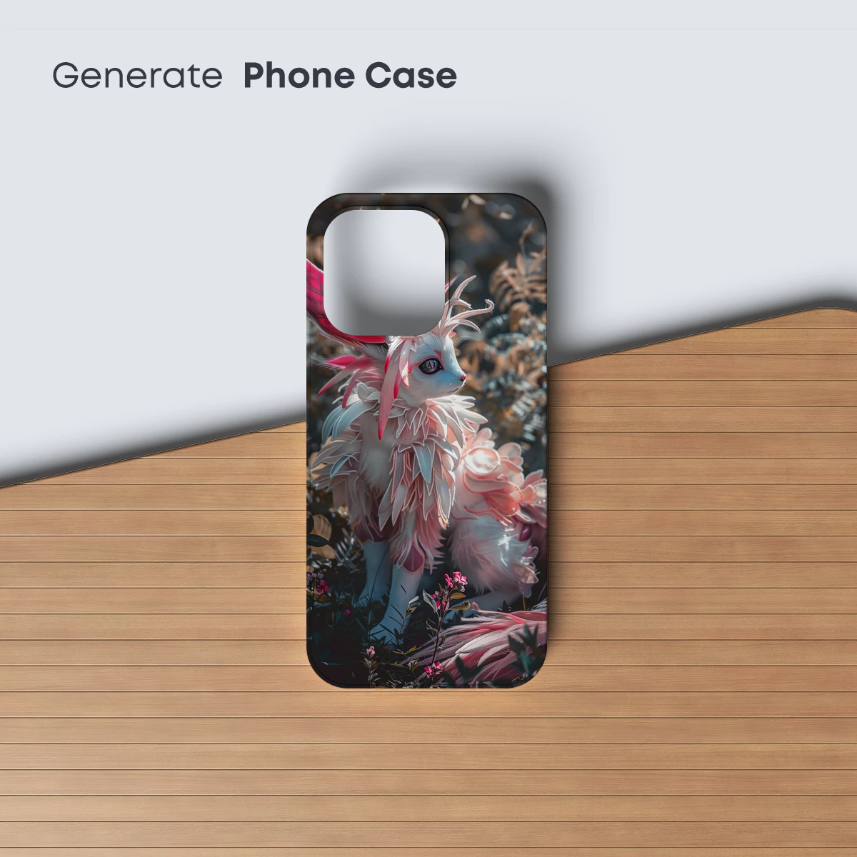 Enchanted Feathered Fox in Blossom Grove - Image 3