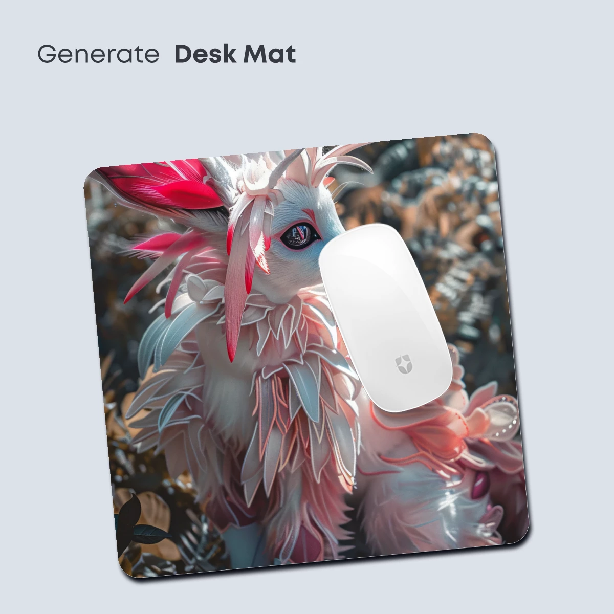 Enchanted Feathered Fox in Blossom Grove - Image 4