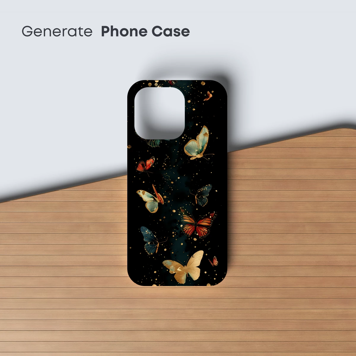 Butterfly Elegance in Midnight Bloom - Image 3