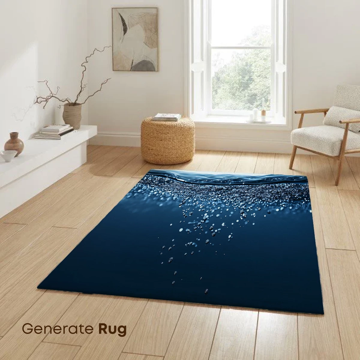 Deep Blue Serenity: Bubbles Rising - Image 6