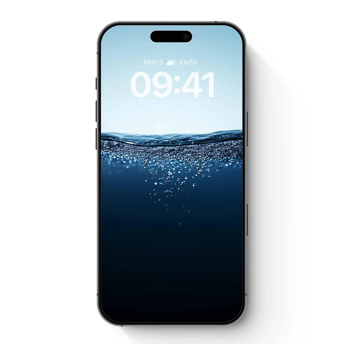 Deep Blue Serenity: Bubbles Rising