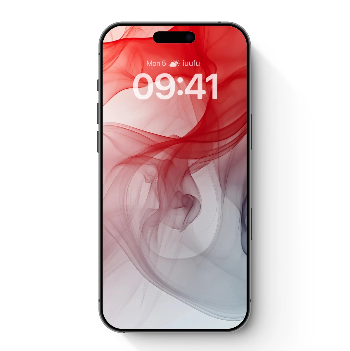 Ethereal Smoke Dance: Red and Gray Abstract Flow