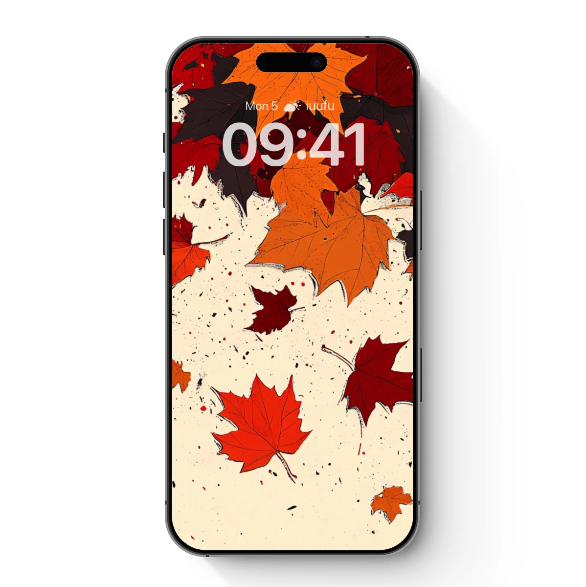 Autumnal Symphony: Falling Leaves in Warm Hues