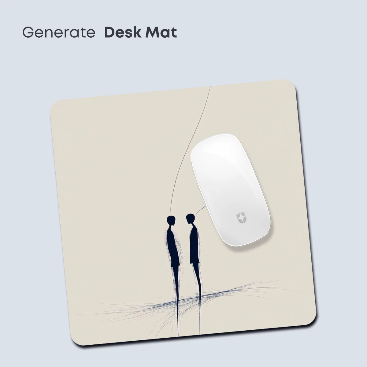 Ethereal Threads: Two Figures in Minimalist Harmony - Image 4