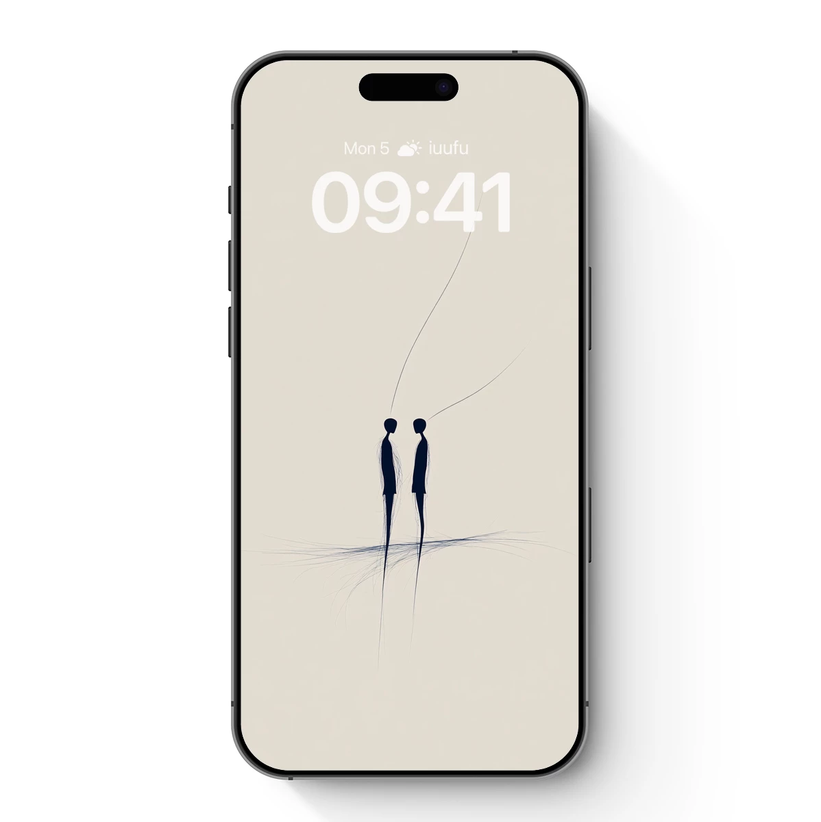 Ethereal Threads: Two Figures in Minimalist Harmony