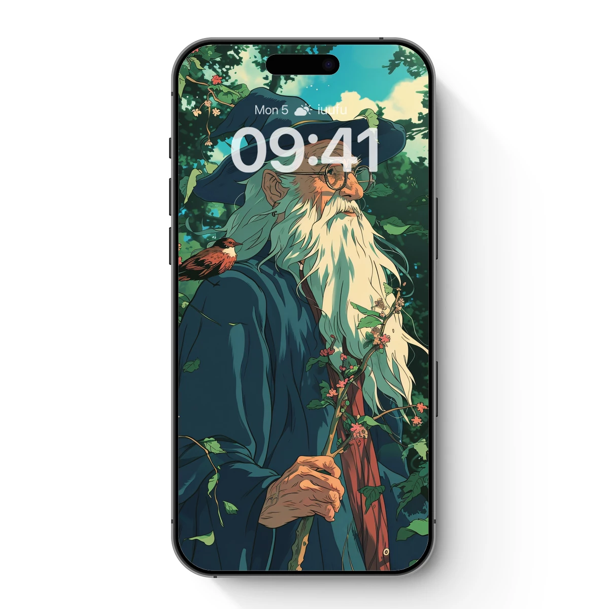 Enchanted Sage in Verdant Forest