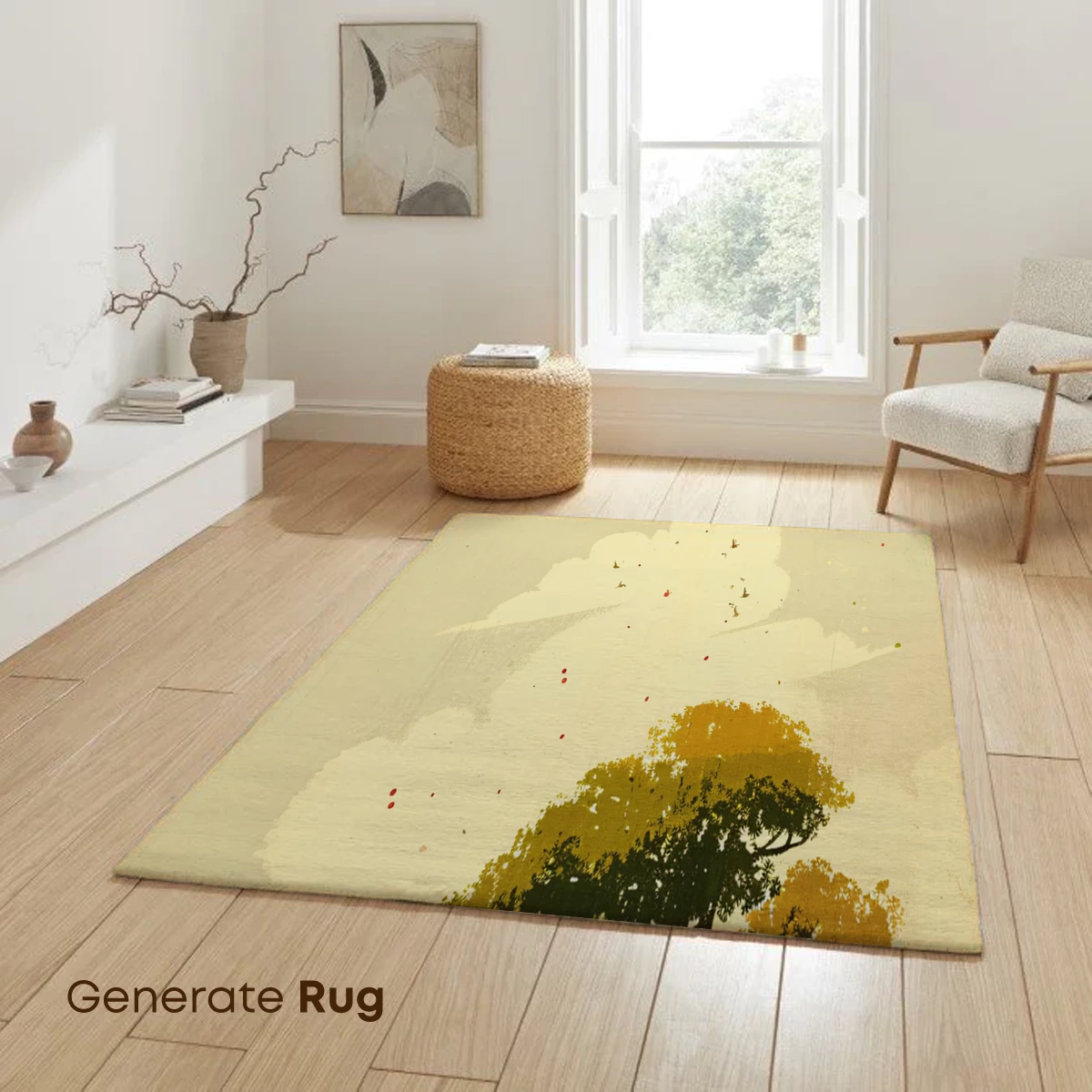 Autumnal Canine Chase: A Whimsical Forest Scene - Image 6
