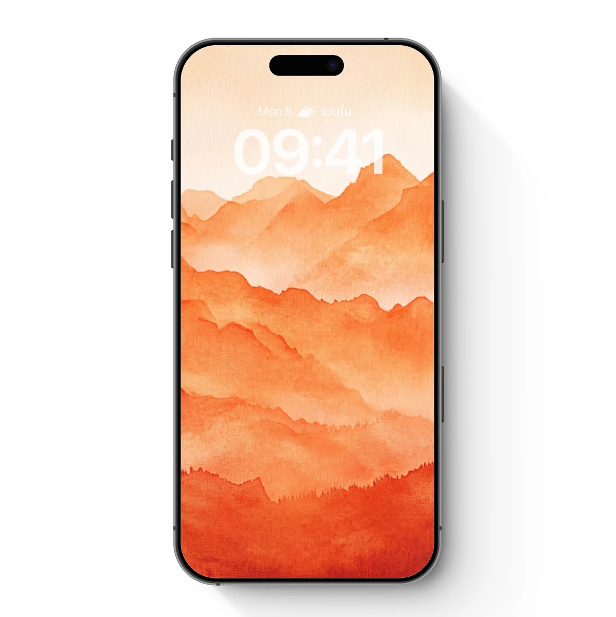 Crimson Mountain Mist: A Watercolor Odyssey