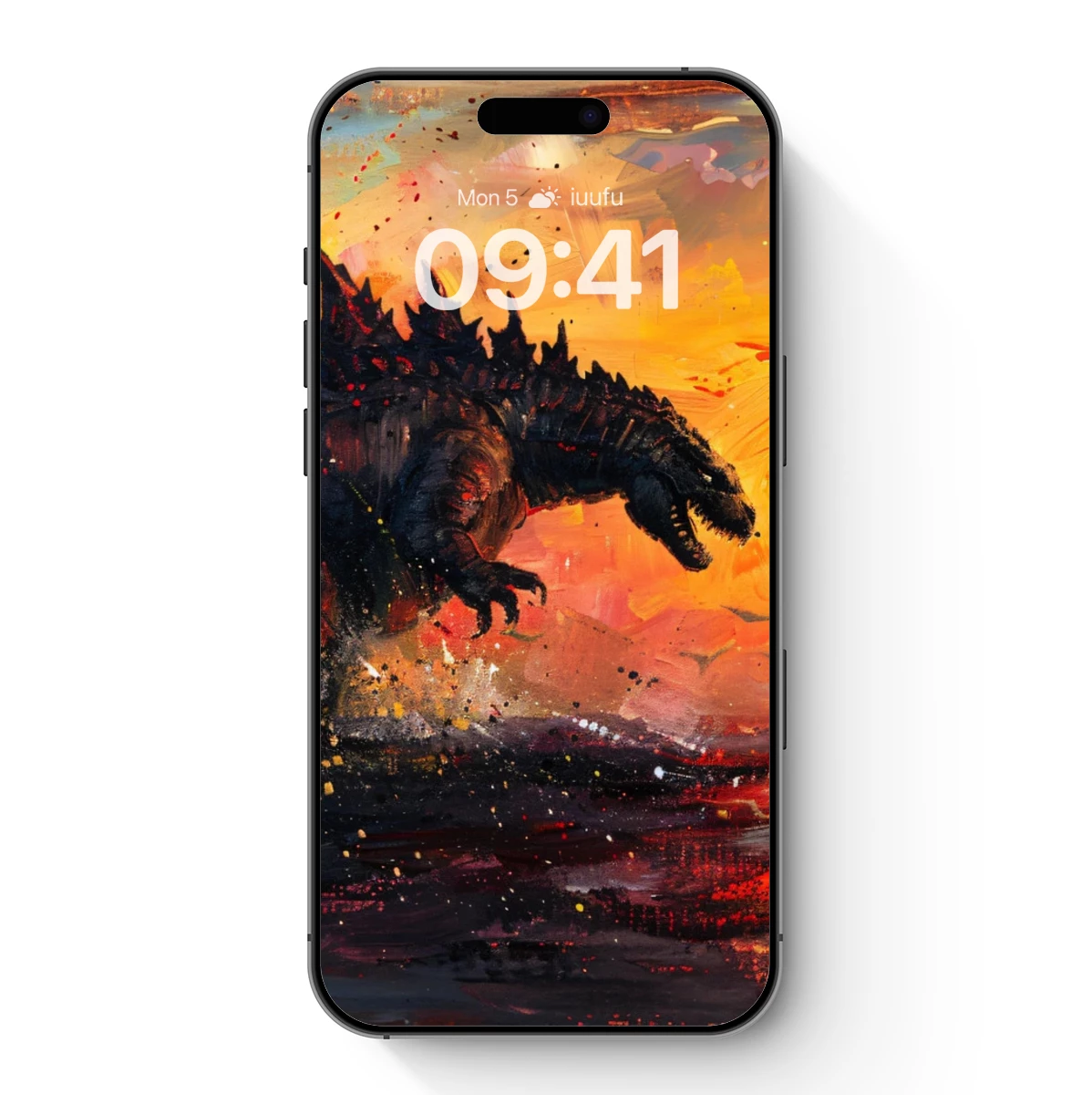 Godzilla at Sunset: Abstract Fury Godzilla at Sunset: Abstract Fury