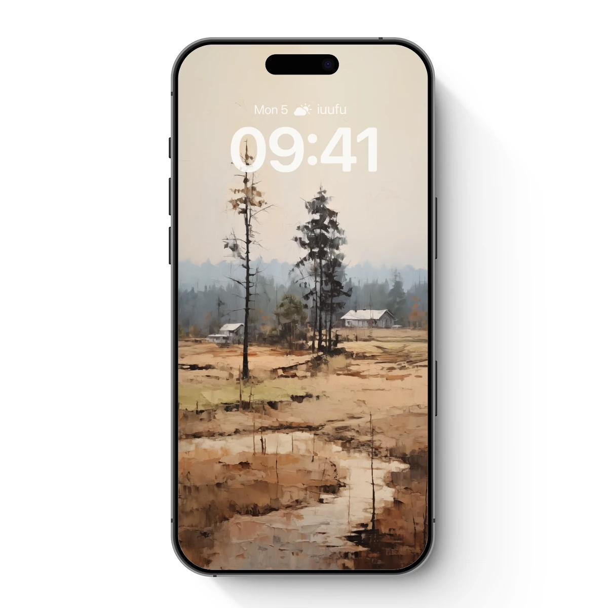 Desolate Dawn: Abstract Landscape in Earthy Tones