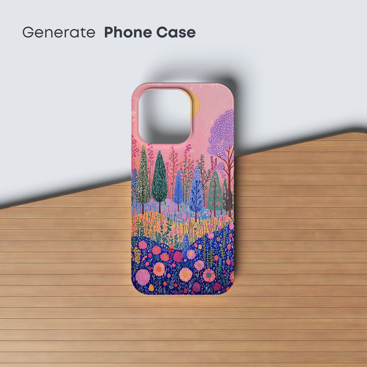 Enchanted Floral Forest at Sunset - Image 3