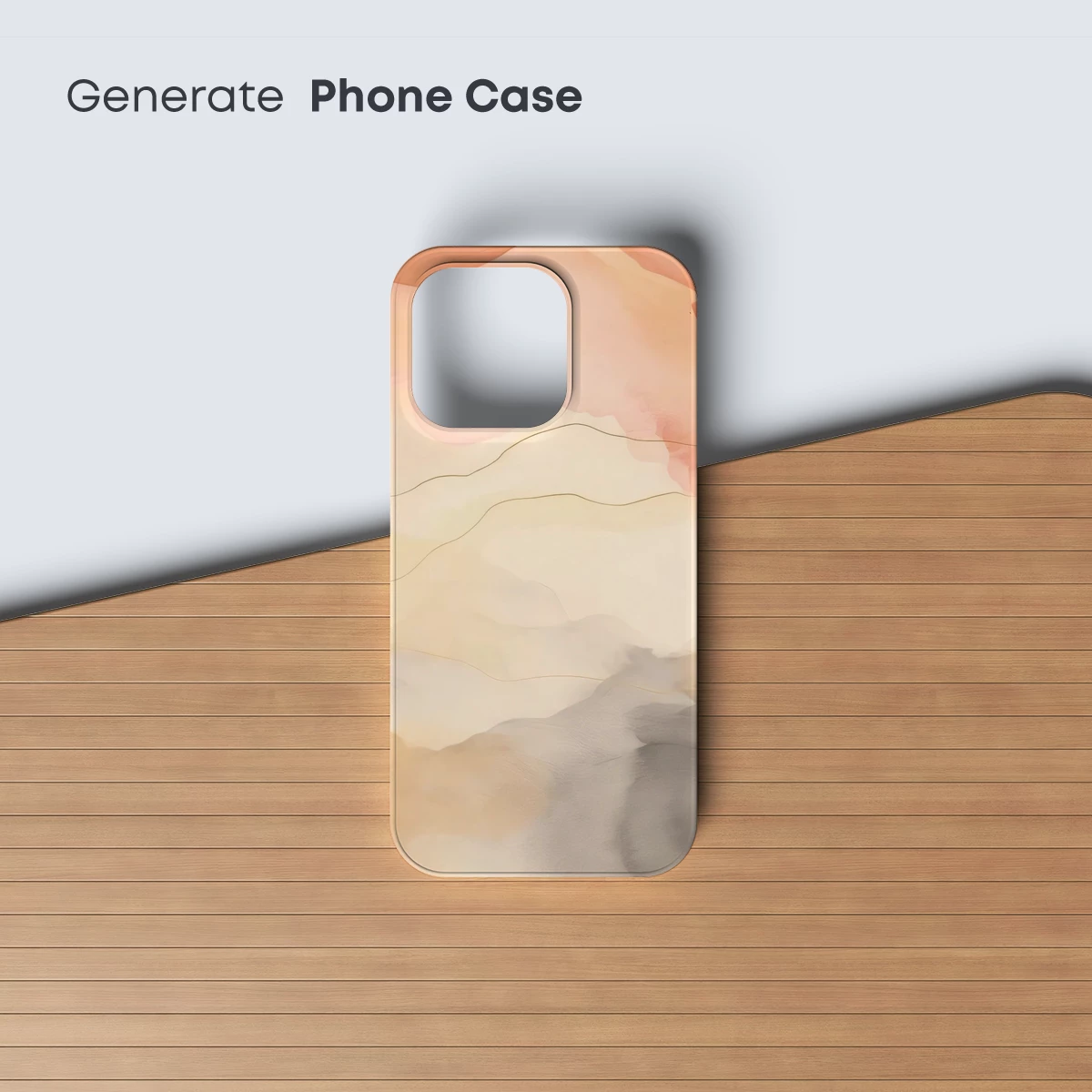 Abstract Watercolor Horizon: Soft Waves of Color - Image 3