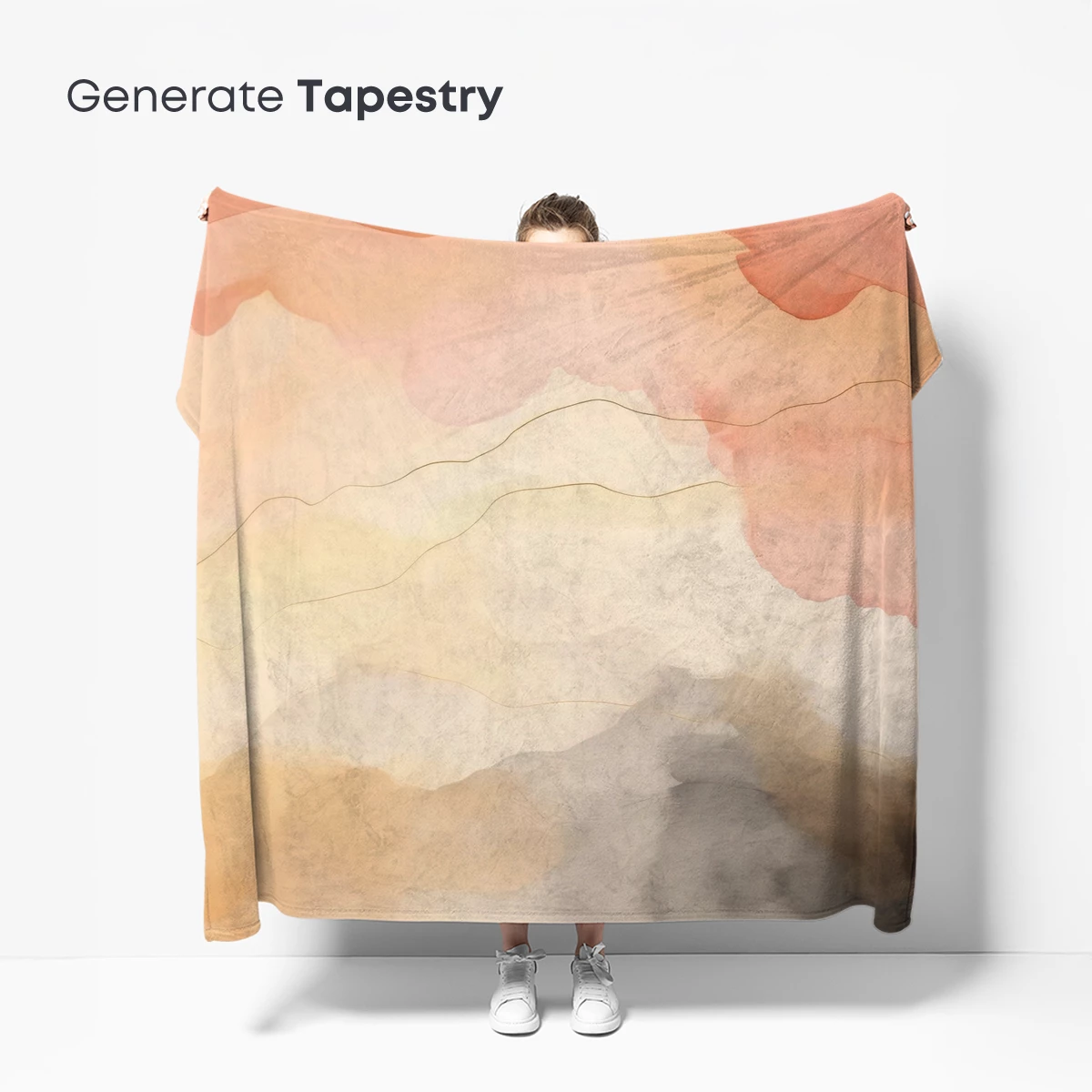 Abstract Watercolor Horizon: Soft Waves of Color - Image 5