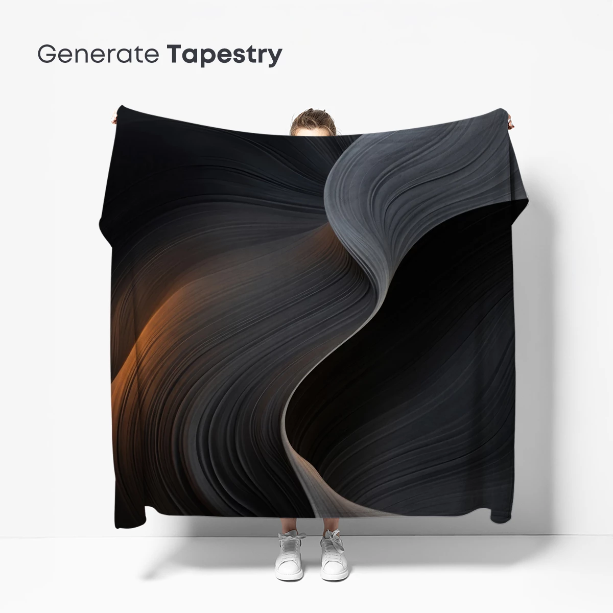 Ethereal Flow: Abstract Gray Waves - Image 5