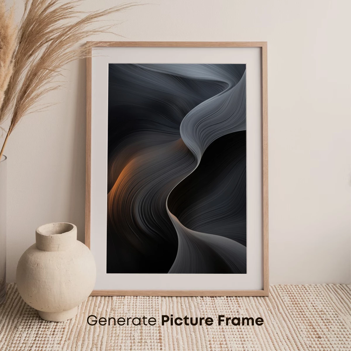 Ethereal Flow: Abstract Gray Waves - Image 7