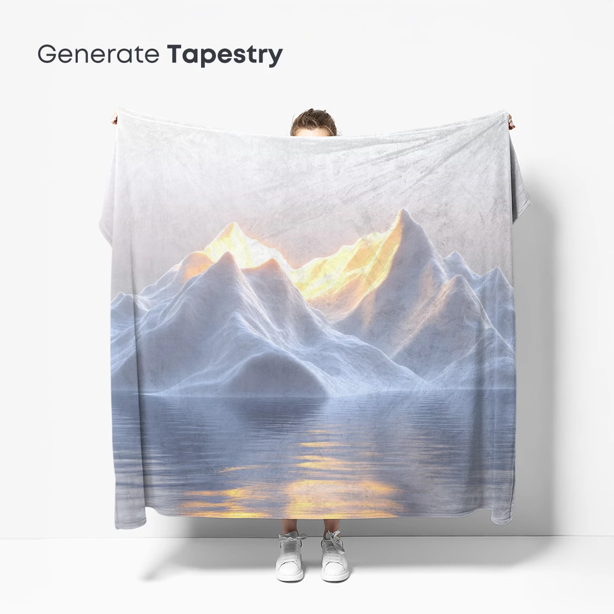 Illuminated Ice Peaks Reflecting in Serene Waters - Image 5