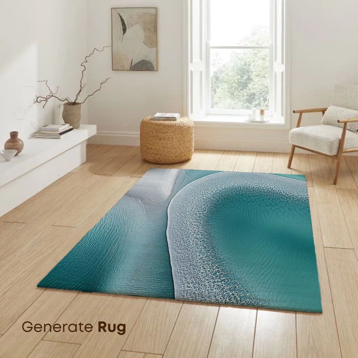 Ethereal Aqua Waves: A Dance of Sand and Sea - Image 6
