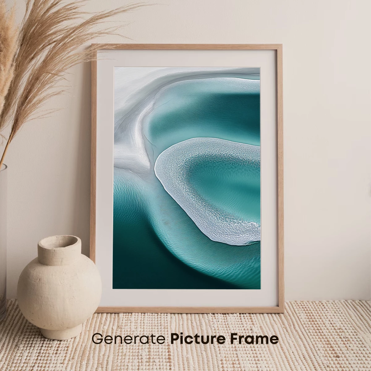 Ethereal Aqua Waves: A Dance of Sand and Sea - Image 7