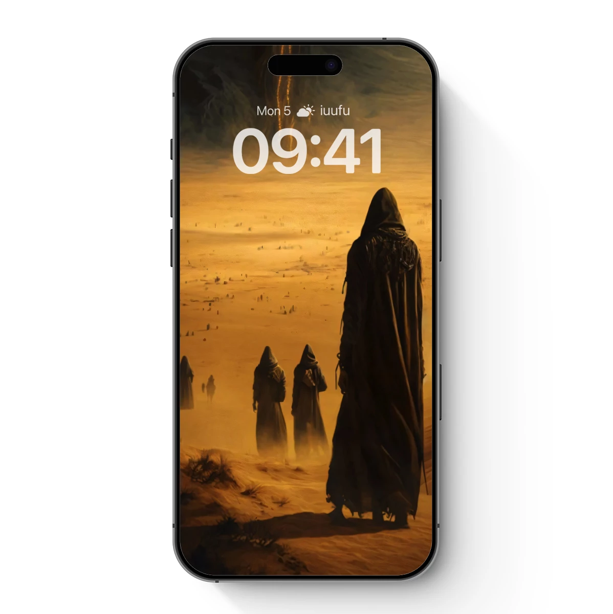 Desert Pilgrims Under the Sandstorm