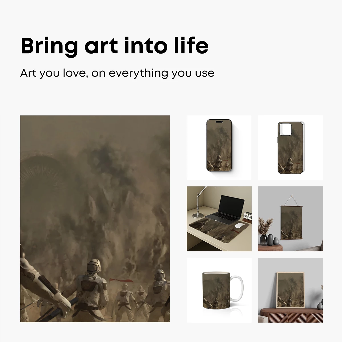 Desert Crusaders: Futuristic Knights in Dust Storm - Image 2